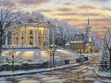 雪 Painting - クリスマスの喜び ロバート・ファイ・ウィンター